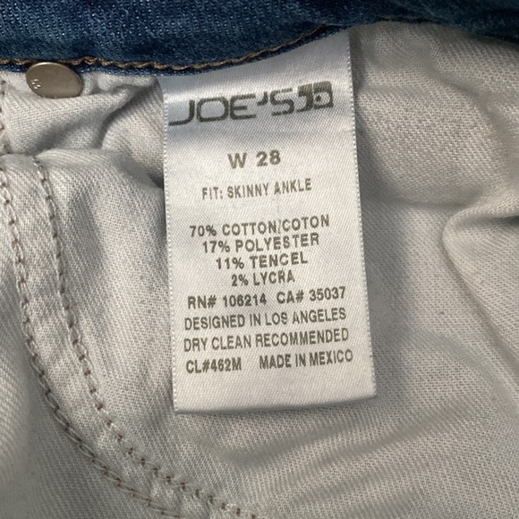 Joe’s Jeans Waist 28 Skinny Ankle Cotton Pants - Picture 11 of 11